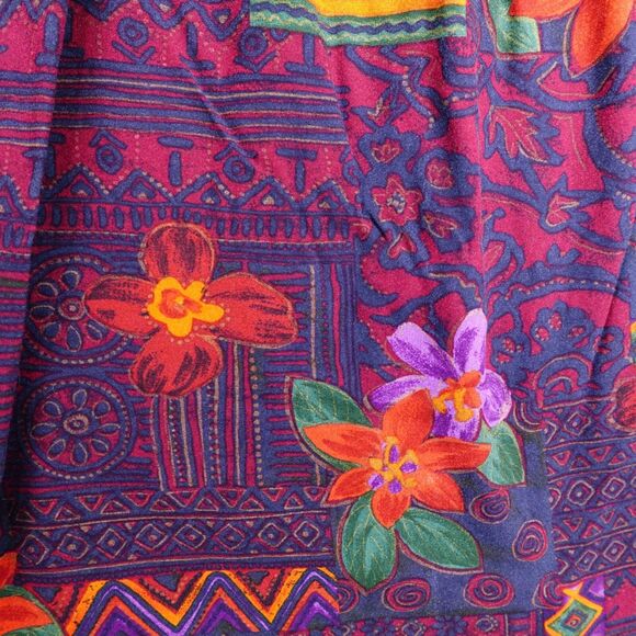 Bon Worth Skirt Petite Large Women Thanksgiving Fall Boho Peasant Cottage Floral - Picture 8 of 10